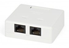 Розетка RJ-45 двойная 2хRJ-45 8P8C